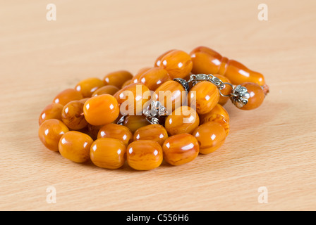 Islamische Gebet Perlen tasbih Stockfoto