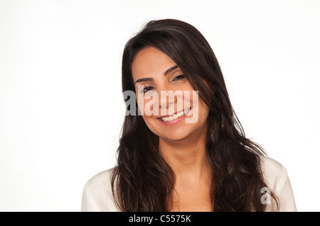 Glücklich Geschäftsfrau lächelnd Stockfoto