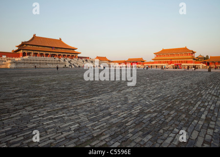 Palast in einer Stadt, Kaiserpalast, Verbotene Stadt, Peking, China Stockfoto