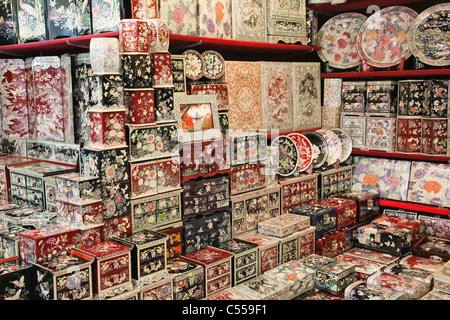 Lackarbeiten Souvenir-Shop, Namdaemun-Markt, Seoul, Südkorea Stockfoto