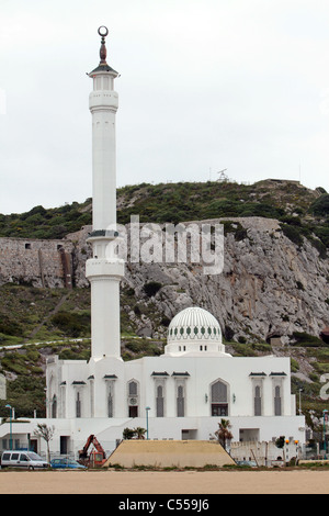 Gibraltar die Ibrahim-al-Ibrahim-Moschee, auch bekannt als der König Fahd bin Abdulaziz al-Saud Moschee. In Europa Punkt vor R Stockfoto