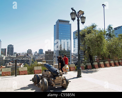 Cerro Santa Lucia in Santiago, Chile Stockfoto