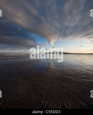 Mourne Berge von Tyrella Strand, Nordirland, Vereinigtes Königreich Stockfoto