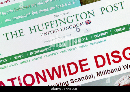 Die Huffington Post-Vereinigtes Königreich-Edition Stockfoto