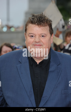 ROBBIE COLTRANE HARRY POTTER und die Heiligtümer des Todes - Teil 2 - WORLD PREMIERE TRAFALGAR SQUARE LONDON ENGLAND 7. Juli 2011 Stockfoto