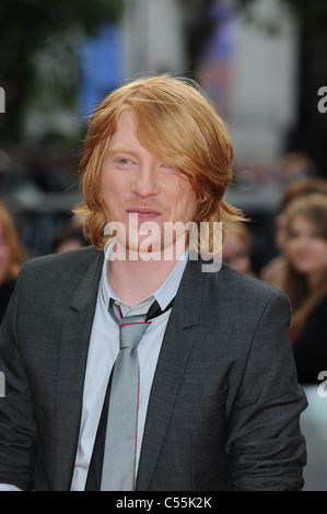 DOMHNALL GLEESON HARRY POTTER und die Heiligtümer des Todes - Teil 2 - WORLD PREMIERE TRAFALGAR SQUARE LONDON ENGLAND 7. Juli 2011 Stockfoto