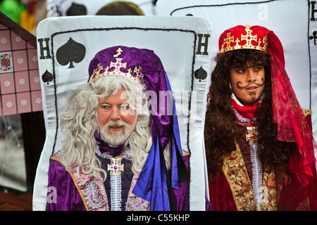 Die Niederlande, Maastricht, Menschen genießen während der jährliche Karneval. Stockfoto