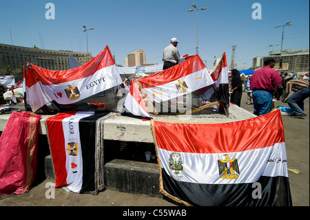 Am 8. Juli 2011 forderten viele Organisationen großen Demonstrationen in Ägypten, die Forderungen der Revolution wieder durchzusetzen. Stockfoto