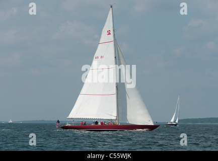 12 Meter Racing in der Narragansett Bay Stockfoto