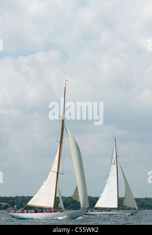 12 Meter Racing in der Narragansett Bay Stockfoto