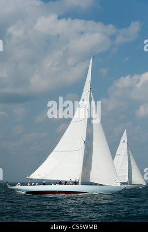 12 Meter Racing in der Narragansett Bay Stockfoto