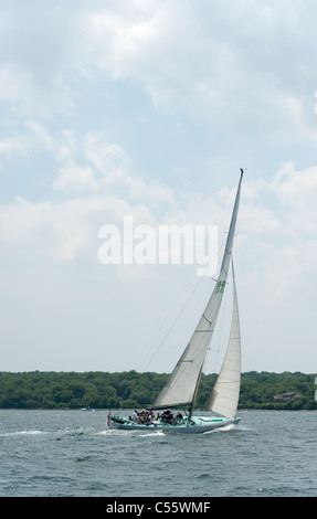 12 Meter Racing in der Narragansett Bay Stockfoto