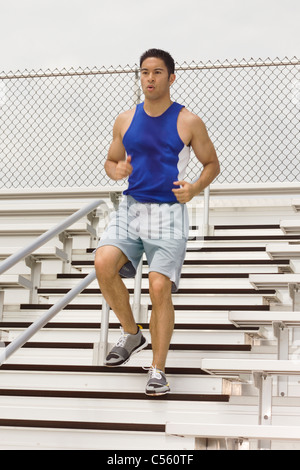 Athlet, Joggen Stockfoto
