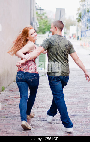 Romantische junges Paar Stockfoto