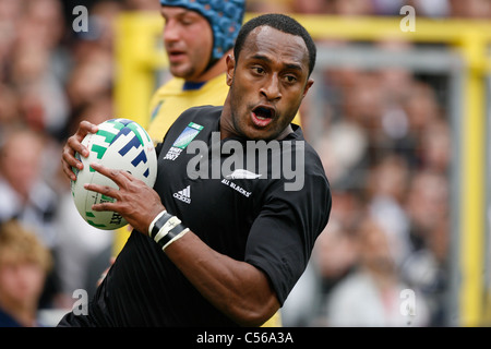 Joe ROKOCOKO Rugby World Cup 2007 NEW ZEALAND V Rumänien Stadion / Toulouse / Frankreich Samedi 29 September 2007 Stockfoto