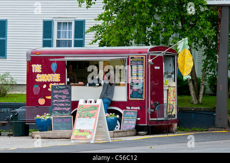 Stadt von Camden in Maine USA: verkaeufers Suppen Stockfoto