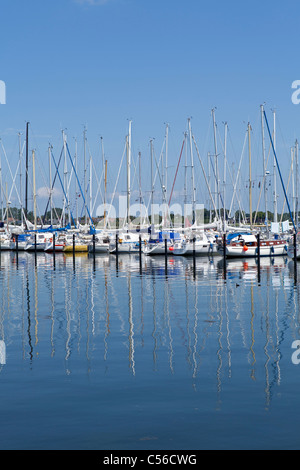 Marina, Burgtiefe, Insel Fehmarn, Schleswig-Holstein, Deutschland Stockfoto