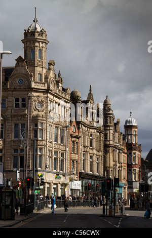 Viktorianischen Gebäude in Duncan Street, Leeds. Stockfoto