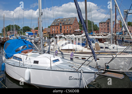 Hafen von Orth, Insel Fehmarn, Schleswig-Holstein, Deutschland Stockfoto