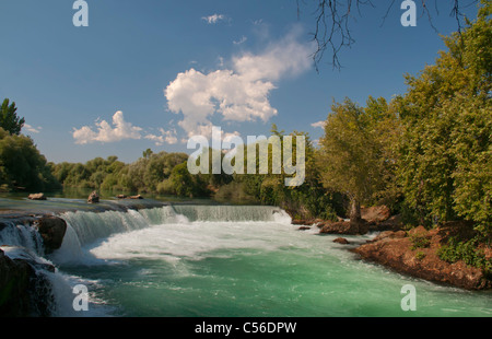 Manavgat Wasserfälle in der Nähe von Side, Antalya, Türkei Stockfoto