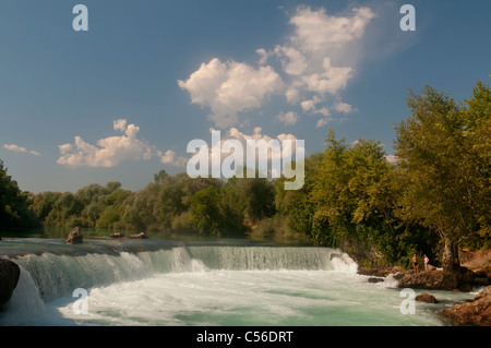 Manavgat Wasserfälle in der Nähe von Side, Antalya, Türkei Stockfoto