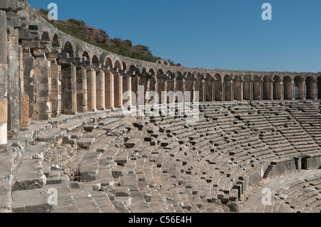 Amphitheater von Aspendos, Antalya, Türkei Stockfoto