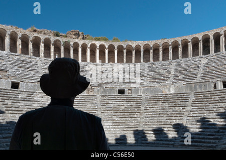 Amphitheater von Aspendos, Antalya, Türkei Stockfoto