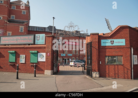 Hobbs Gate Eingang zum Kia Oval Cricket Ground, Heimat von Surrey County Cricket Club, Kennington, Süd-London, UK. Stockfoto