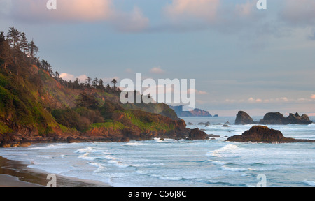 Indian Beach und der Küste von Oregon, Ecola State Park, Oregon Stockfoto