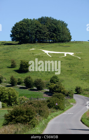 Hackpen White Horse Hackpen Hügel Wiltshire England UK Stockfoto