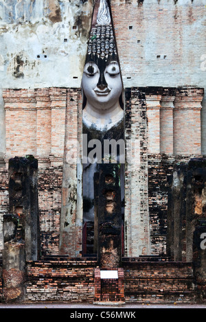 Wat Si Chum, Sukhothai, Thailand Stockfoto