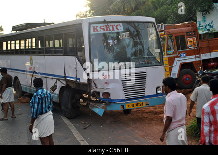 Unfallstelle Kerala Indien Stockfoto