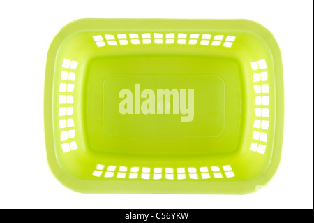 Grüne Kunststoff handlich Haushalt Ablage Stockfoto