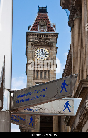 Clock Tower-Rat-Haus-Birmingham Stockfoto