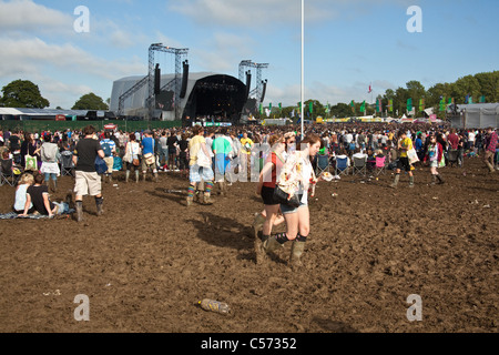 Andere Stadium Arena beim Glastonbury Festival 2011. Stockfoto