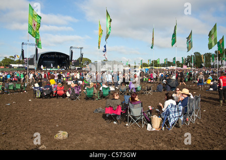 Andere Stadium Arena beim Glastonbury Festival 2011. Stockfoto