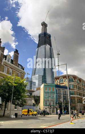 Der Shard Wolkenkratzer auf in Southwark, London Stockfoto