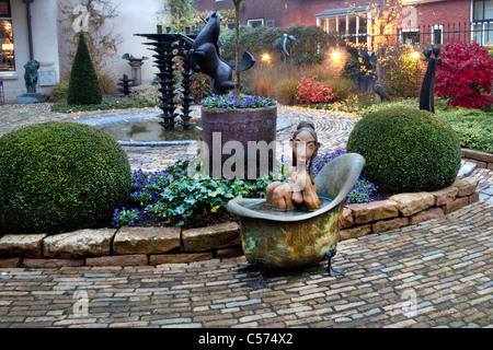 Den Niederlanden, Ootmarsum. Kunstgalerie. Stockfoto