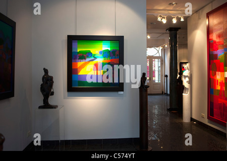 Den Niederlanden, Ootmarsum. Kunstgalerie Stockfoto