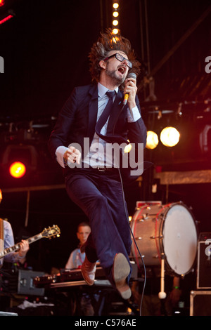 Zellstoff bei einer geheimen Show auf der Park-Bühne beim Glastonbury Festival 2011 Stockfoto