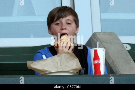 BROOKLYN BECKHAM LA GALAXY V CHICAGO Feuer MLS CARSON LOS ANGELES Kalifornien 9. Juli 2011 Stockfoto