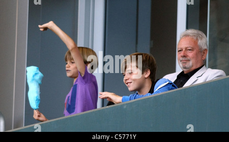 ROMEO BECKHAM TONY ADAMS BROOKLYN BECKHAM LA GALAXY V CHICAGO Feuer MLS CARSON LOS ANGELES Kalifornien 9. Juli 2011 Stockfoto