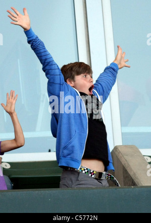 BROOKLYN BECKHAM LA GALAXY V CHICAGO Feuer MLS CARSON LOS ANGELES Kalifornien 9. Juli 2011 Stockfoto