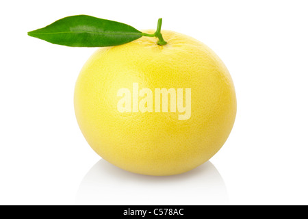 Gelbe Grapefruit Ausschneiden Stockfoto