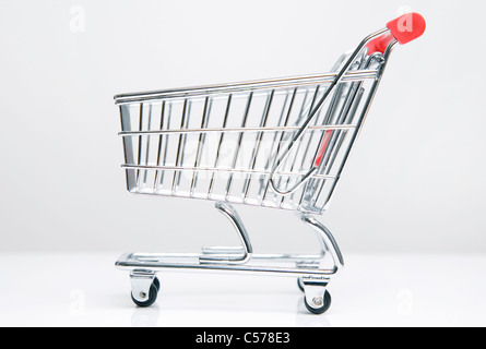 Leer Warenkorb Stockfoto