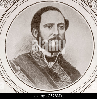 Juan oder Joan Prim. 1814 - 1870. Bekannt in katalanischer Sprache als Joan Prim i Prats. Katalanische Soldat und Staatsmann. Stockfoto