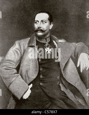 Kaiser Wilhelm II., 1859 –1941. Letzter deutscher Kaiser und König von Preußen. Stockfoto