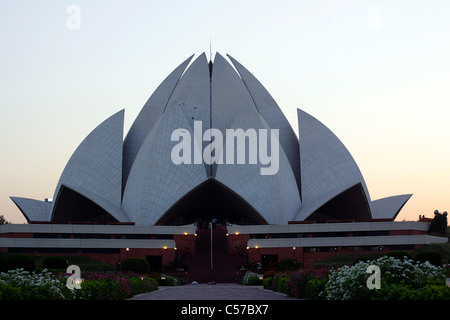 Lotus-Tempel (Bahá'Í-Tempel, Neu-Delhi) ist eines der besten Beispiele der modernen Architektur. Stockfoto