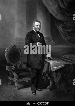 Ulysses S Grant USA General und Präsident Stockfoto