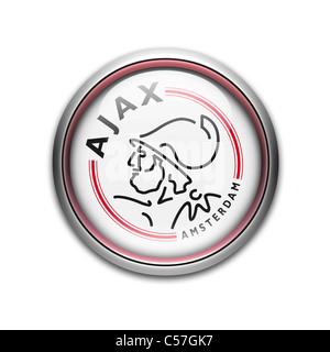 AFC Ajax Amsterdam Logo Emblem Flaggensymbol symbol Stockfoto